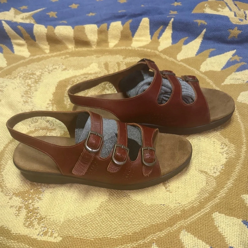 SAS Tripad Comfort Trio II Sandals In Amber - Picture 2 of 11